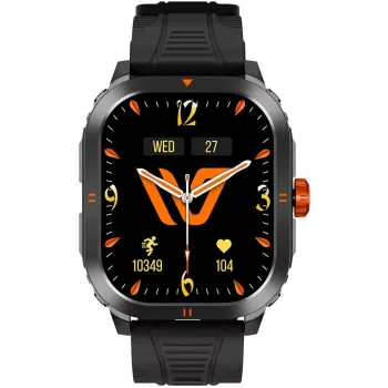 WEOFLY Pioneer smartwatch, 1,95-palcový AMOLED, čierny