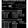 Wera 17-dielna sada bitov Kraftform Kompakt 60, plochý, Phillips, Pozidriv, TORX BO 05051042001