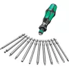 Wera 17-dielna sada bitov Kraftform Kompakt 60, plochý, Phillips, Pozidriv, TORX BO 05051042001