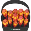 Wera Kraftform 2go 100 sada skrutkovacích bitov, 11-dielna, Phillips, Pozidriv, Torx, 25 mm bity, s Rapidaptor držiakom bitov a textilným puzdrom 05004310001