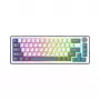 White Shark EXCALIBUR M mechanická klávesnica (GK-009251) s Outemu Blue Switches, RGB podsvietenie, US layout, biela