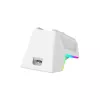 White Shark GAWAIN-W bezdrôtová herná myš – 12000 DPI, 500 mAh batéria, 56 g, biela