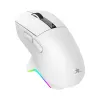 White Shark GAWAIN-W bezdrôtová herná myš – 12000 DPI, 500 mAh batéria, 56 g, biela