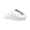 White Shark GAWAIN-W bezdrôtová herná myš – 12000 DPI, 500 mAh batéria, 56 g, biela