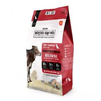 WIEJSKA ZAGRODA Monoprotein Beef suché krmivo pre psov - 6 kg