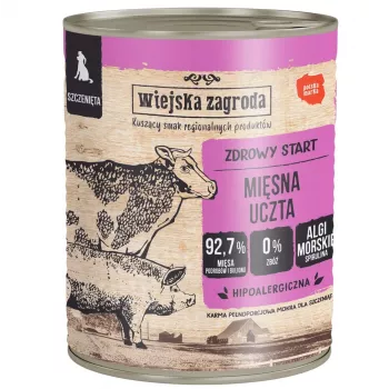 WIEJSKA ZAGRODA Puppy Meat Feast mokré krmivo pre šteniatka 800g