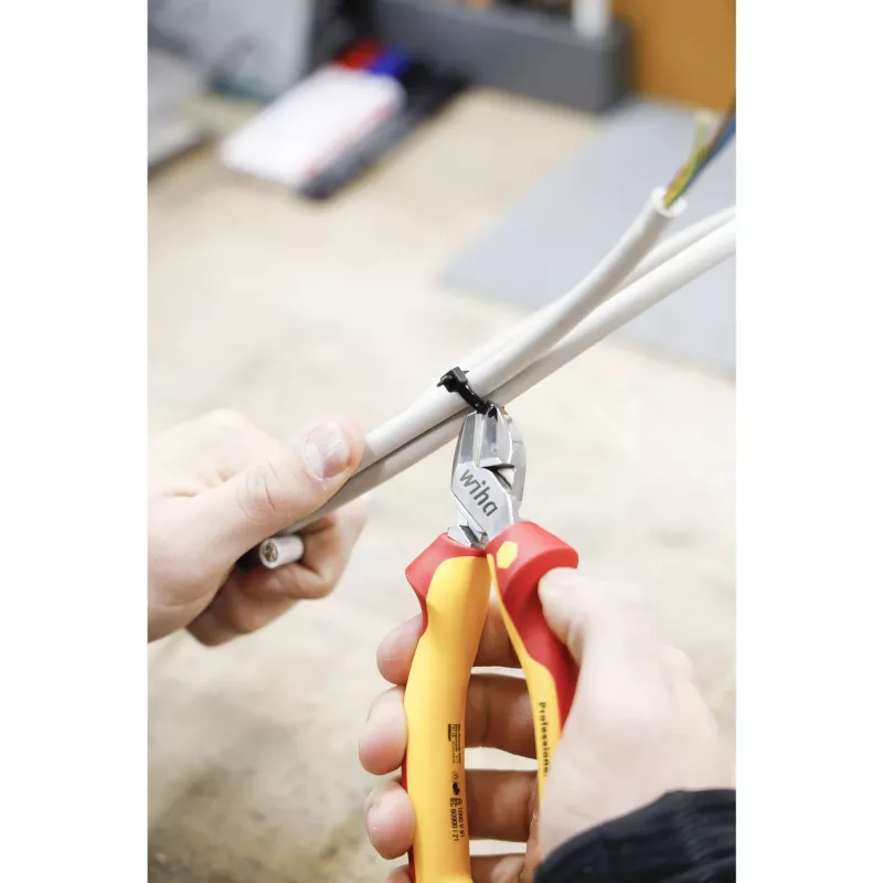 Wiha 43458 Professional electric Bočné štiepacie kliešte 160 mm, DynamicJoint, červená/žltá