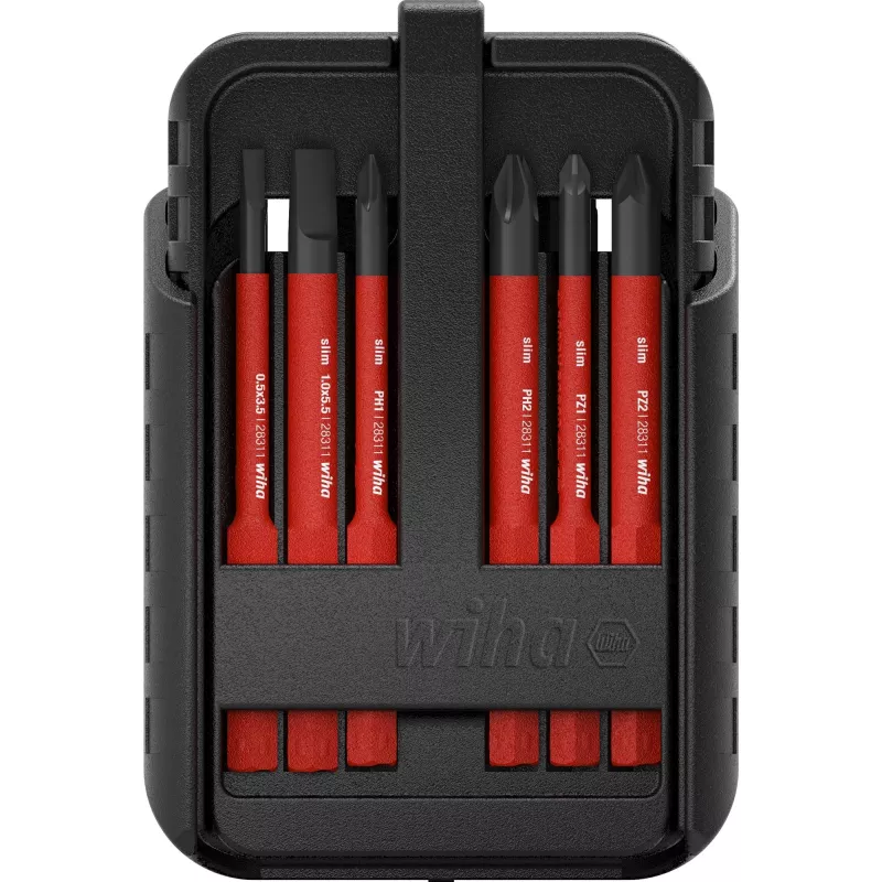 Wiha VDE skrutkovač so vymeniteľnými hrotmi set 12-dielny slimBit electric SB2831B951