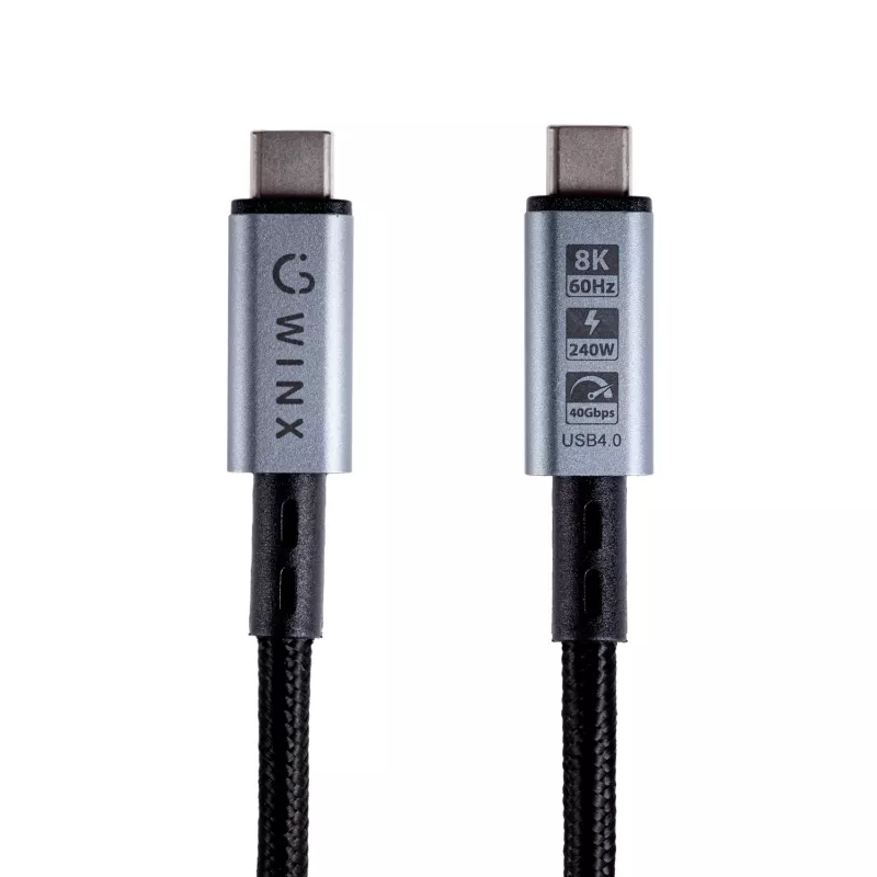 WINX LINK Pro Type-C 1m kábel 100W PD USB 2.0 480Mbps čierny