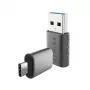 WINX LINK Simple kombinácia adaptérov Type-C a USB – USB-C konektor samec na USB-A konektor samica & USB-A konektor samec na USB-C konektor samica, USB 2.0, 480 Mbit/s, Space Grey