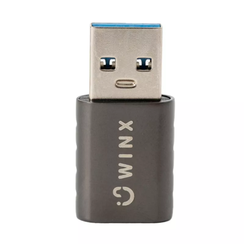 WINX LINK Simple USB na Type-C adaptér, balenie 2 ks (USB-A samec na USB-C samica, 5Gbit/s, 15W, Space Grey, balenie 2 ks)