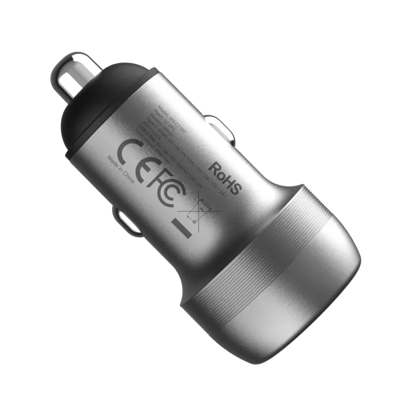 WINX POWER Fast 89W auto nabíjačka - USB-C PD 67W + USB-A QC 18W, čierna