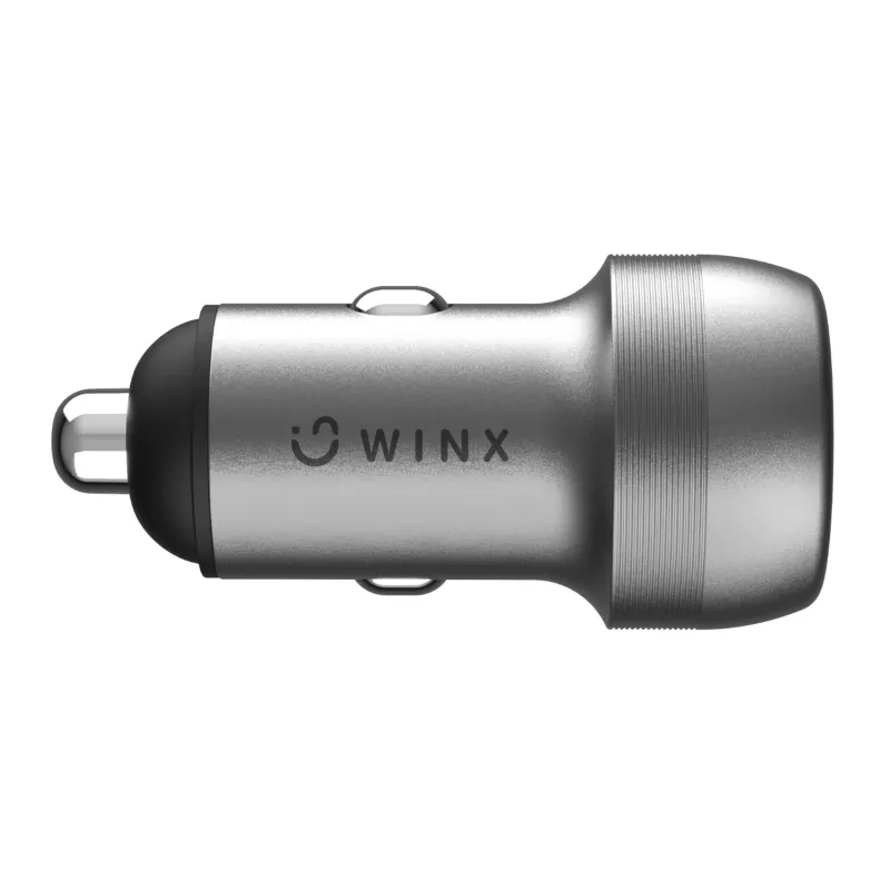 WINX POWER Fast 89W auto nabíjačka - USB-C PD 67W + USB-A QC 18W, čierna