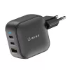 WINX POWER Max 65W GaN nástenná nabíjačka - 2x USB-C PD, 1x USB-A QC, čierna