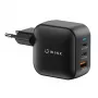 WINX POWER Max 65W GaN nástenná nabíjačka - 2x USB-C PD, 1x USB-A QC, čierna