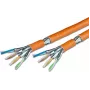 Wirewin VKW SFTP K7 LSOH3 500DXB Cat.7 S/FTP sieťový kábel na meter, 500 m, oranžová, LSOH3