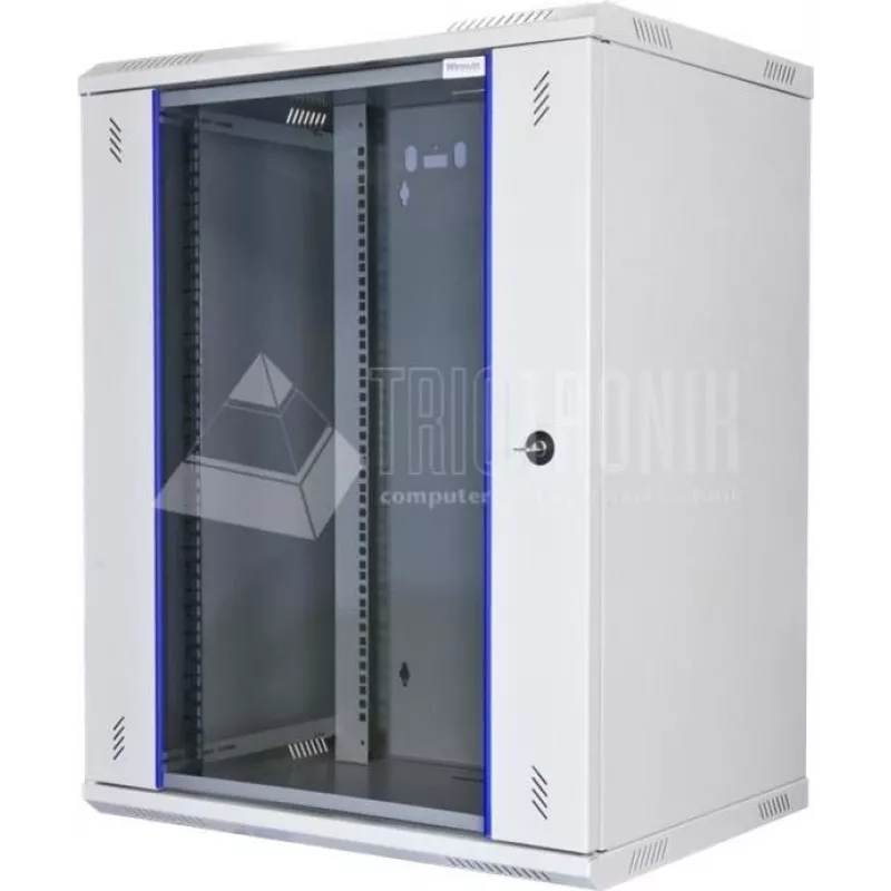 Wirewin WCAB PS2 600X450X15U nástenný rack 15U sivý