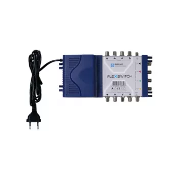 WISI DXS0508 FLEXSWITCH multiswitch 5 vstupov 8 výstupov aktívny s napájacím zdrojom