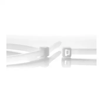 WKK PA66 prírodné káblové viazače 100 x 2,5 mm, balenie 100 ks, samosvorné, UL94 V2