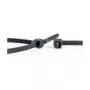 WKK UV stabilizované čierne nylonové káblové viazače 100 x 2,5 mm, balenie 100 ks
