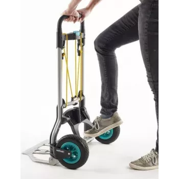 wolfcraft TS 850 hliníkový vozík, 100 kg nosnosť, skladací, čierny 5503000