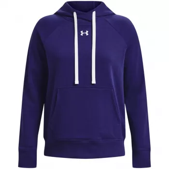 Dámska mikina s kapucňou Under Armour Rival Fleece HB Midnight Navy/White