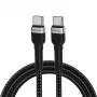 Wozinsky 1 m USB-C na USB-C kábel 60W PD rýchle nabíjanie & synchronizácia dát čierna