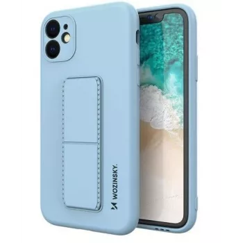 Wozinsky Apple iPhone 12 puzdro so stojanom silikónový kryt so stojanom modrý