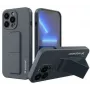 Wozinsky Apple iPhone 13 Pro Kickstand Case Silicone Case with Stand tmavomodré