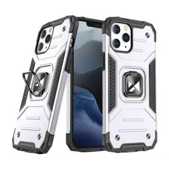 Wozinsky Apple iPhone 13 Pro Max Ring Armor puzdro stojan odolné kryt strieborné