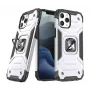 Wozinsky Apple iPhone 13 Pro Max Ring Armor puzdro stojan odolné kryt strieborné