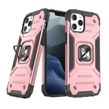 Wozinsky Apple iPhone 13 Pro Max Ring Armor Case Kickstand Tough Rugged ružové