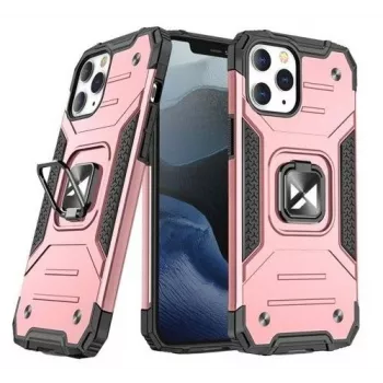 Wozinsky Apple iPhone 13 Rose Ring Armor Case Kickstand Tough Rugged Cover ružová