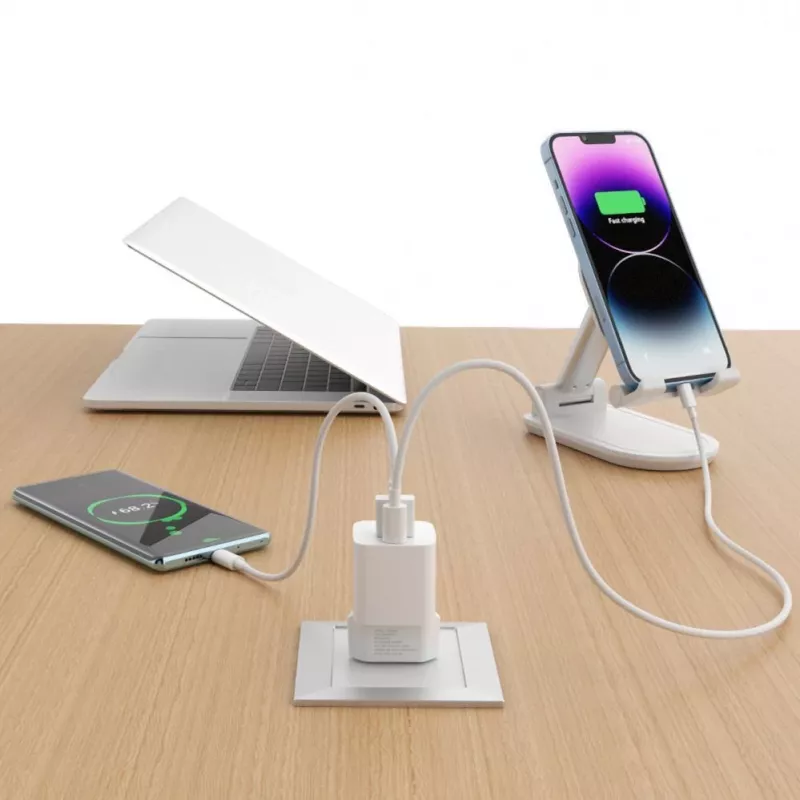 Wozinsky CMWCW 20W USB-C / USB-A napájací zdroj - biele