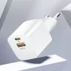 Wozinsky CMWCW 20W USB-C / USB-A napájací zdroj - biele