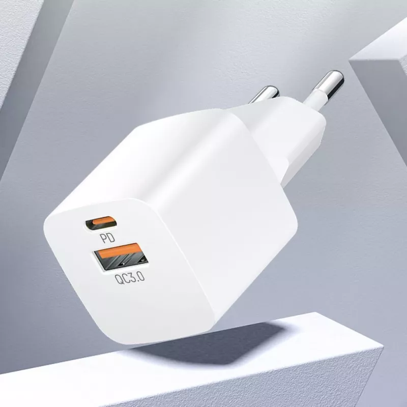 Wozinsky CMWCW 20W USB-C / USB-A napájací zdroj - biele