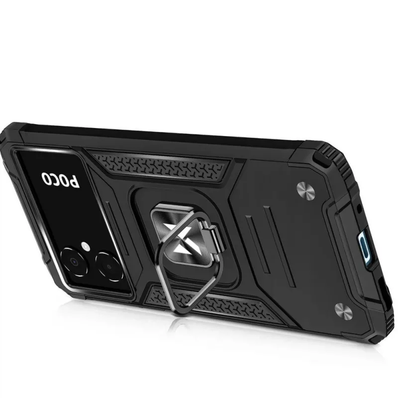 Wozinsky Ring Armor puzdro pre Google Pixel 7 Pro - pancierové puzdro s magnetickým prstencom - čierne