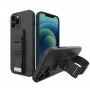 Wozinsky Samsung Galaxy A52s 5G / A52 5G / A52 4G puzdro gélový remienok s reťazou purse lanyard čierna