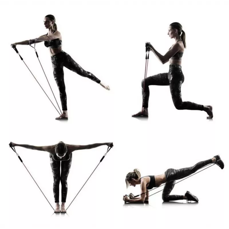 Wozinsky súprava 5 fitness gúm Exercise Expander + príslušenstvo (WRTS5-01)