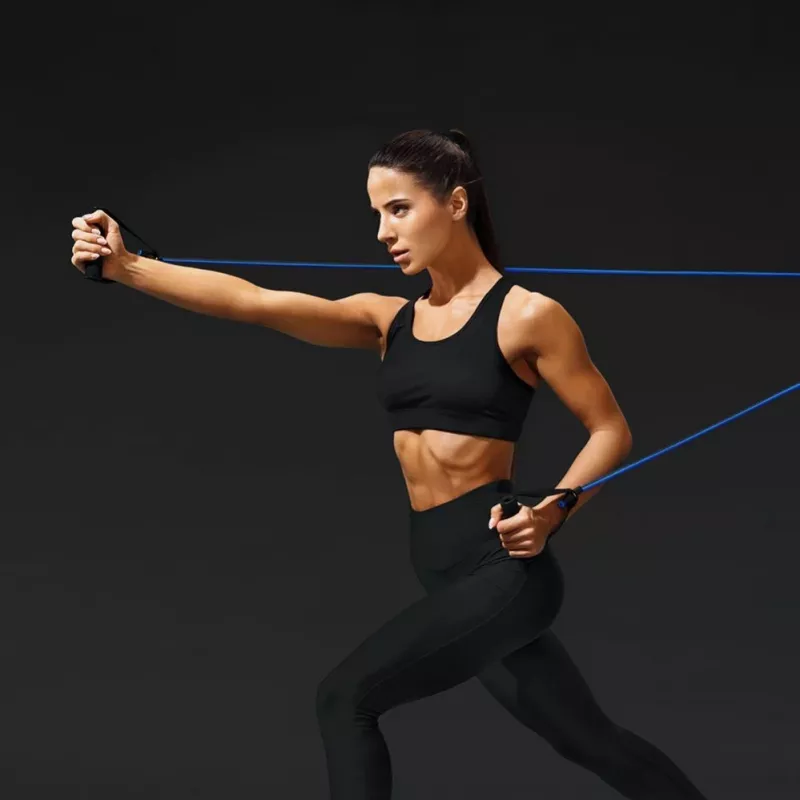 Wozinsky súprava 5 fitness gúm Exercise Expander + príslušenstvo (WRTS5-01)