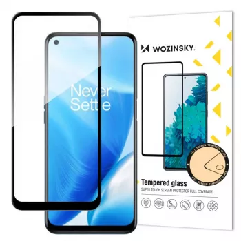 Wozinsky Super Tough Full Glue tvrdené sklo celá obrazovka s rámom Case Friendly OnePlus Nord N200 5G čierne