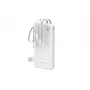 Wozinsky W11-W 10000mAh 10W powerbanka s integrovanými káblami a baterkou biela