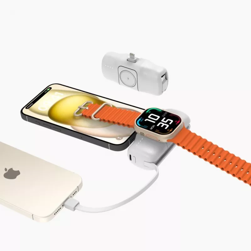 Wozinsky White Lightning (male) - 1m USB-A na Lightning kábel, biela