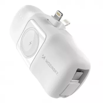 Wozinsky White Lightning (male) - 1m USB-A na Lightning kábel, biela