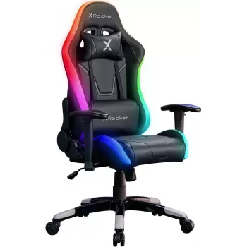 X Rocker Agility Compact eSports gamingová kancelárska stolička s LED osvetlením a ovládaním cez aplikáciu - čierna (2023028)