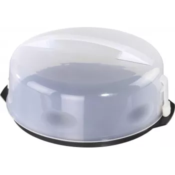 XAVAX kryt na tortu s rúčkou, transparentný/antracitový, 34 cm 111514