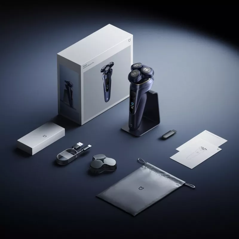 Xiaomi Mijia elektrický holiaci strojček Pro prenosný modrý, pánsky elektrický holiaci strojček, EU, USB Type-C