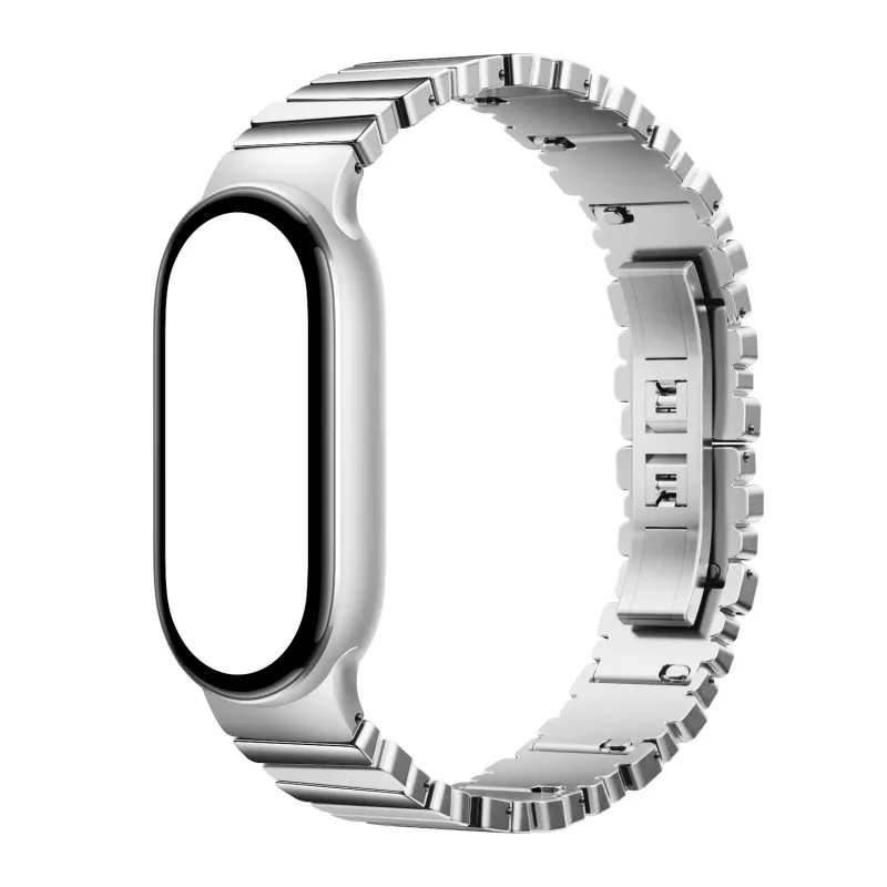 Xiaomi Smart Band 10 asymetrický kovový remienok – strieborná