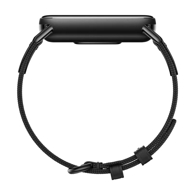 Xiaomi Smart Band 10 pletený hodvábny náramok - ebenovo čierny