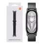 Xiaomi Smart Band 10 pletený hodvábny náramok - ebenovo čierny